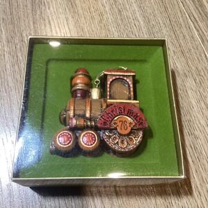 Hallmark Tree Trimmer Collection Christmas Train Ornament 1976